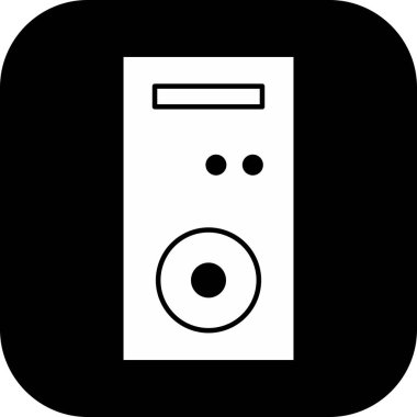  pc simgesi soyut arkaplanda izole edildi