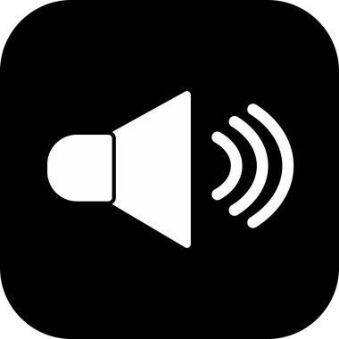 soyut arkaplanda ses simgesi izole edildi