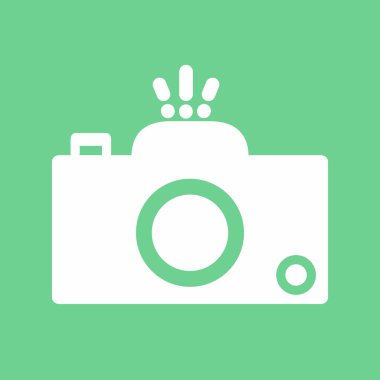  Kamera simgesi soyut arkaplanda izole edildi