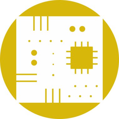 Soyut arkaplanda ana kart simgesi izole edildi