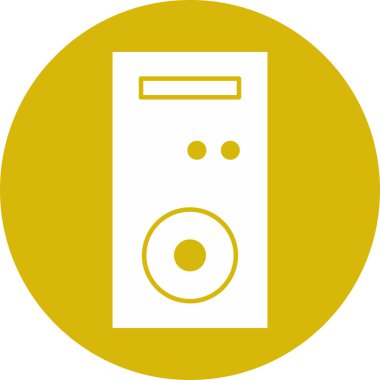  pc simgesi soyut arkaplanda izole edildi