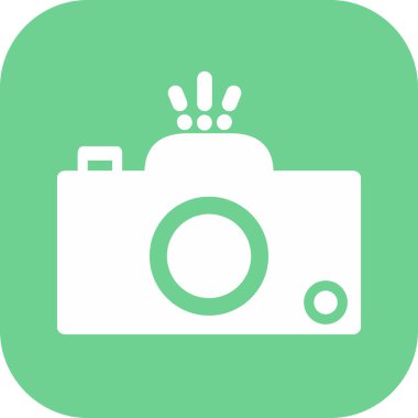  Kamera simgesi soyut arkaplanda izole edildi