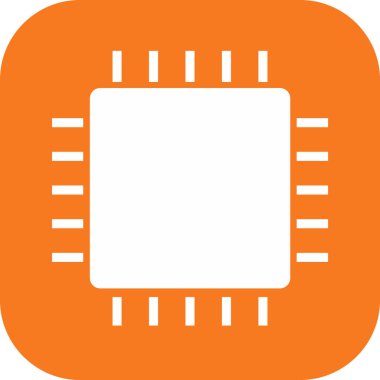 Soyut arkaplanda işlemci simgesi izole edildi