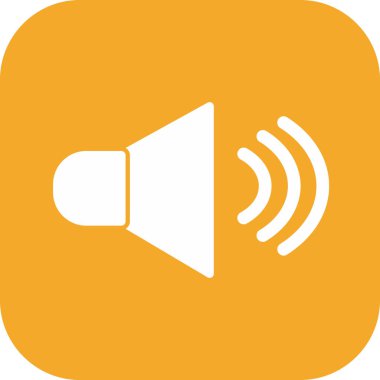 soyut arkaplanda ses simgesi izole edildi