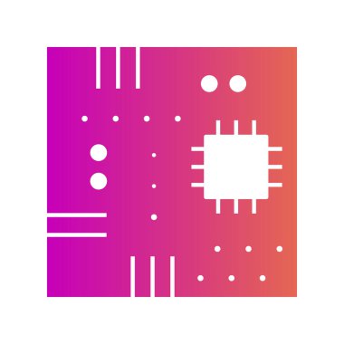 Soyut arkaplanda ana kart simgesi izole edildi