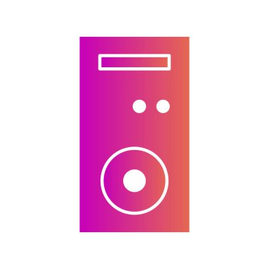  pc simgesi soyut arkaplanda izole edildi