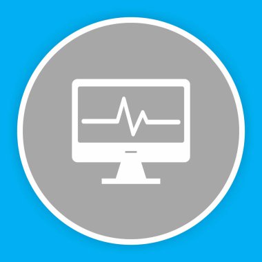 Lcd simgesi soyut arkaplanda izole edildi