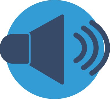 soyut arkaplanda ses simgesi izole edildi