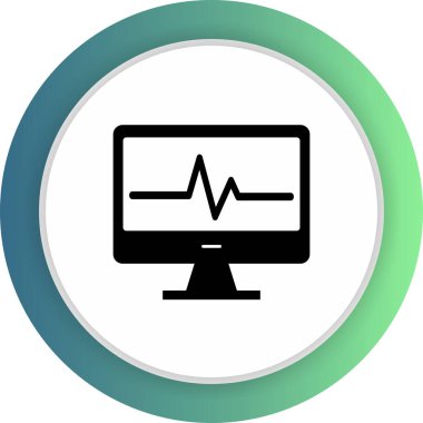 Lcd simgesi soyut arkaplanda izole edildi