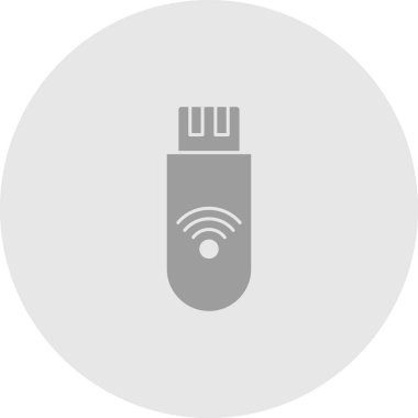 Soyut arkaplanda flaş wifi simgesi izole edildi