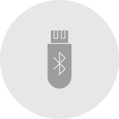 Bluetooth Flash simgesi soyut arkaplanda izole edildi