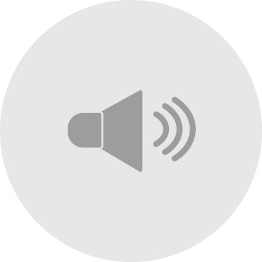 soyut arkaplanda ses simgesi izole edildi