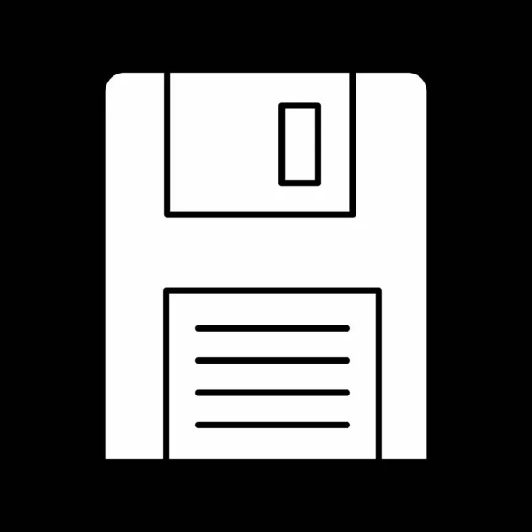 Ikona Diskety Izolovaná Abstraktním Pozadí — Stockový vektor