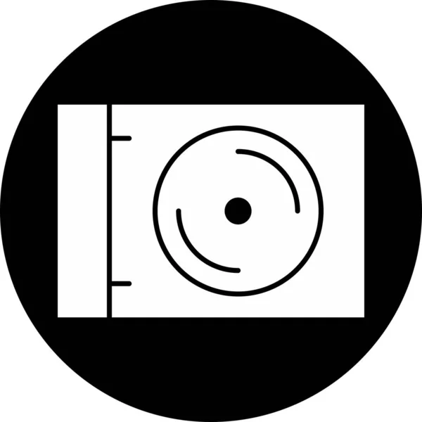Icône Dvd Isolé Sur Fond Abstrait — Image vectorielle