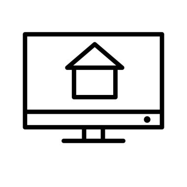 Lcd simgesi soyut arkaplanda izole edildi