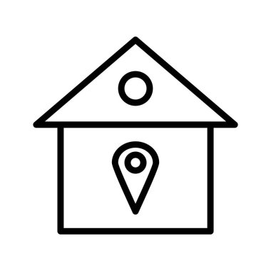  konum simgesi soyut arkaplanda izole edildi