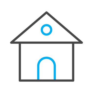 Soyut arkaplanda ev simgesi izole edildi