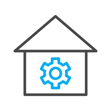 Ayar simgesi soyut arkaplanda izole edildi