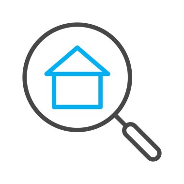 Soyut arkaplanda arama simgesi izole edildi