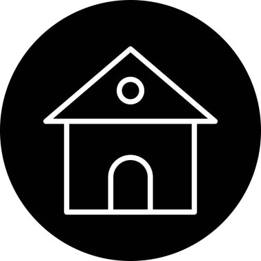 Soyut arkaplanda ev simgesi izole edildi