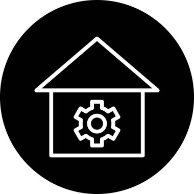 Ayar simgesi soyut arkaplanda izole edildi