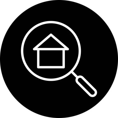 Soyut arkaplanda arama simgesi izole edildi