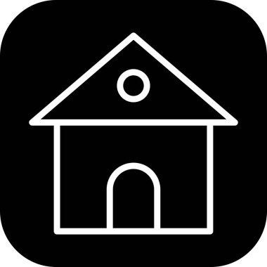 Soyut arkaplanda ev simgesi izole edildi