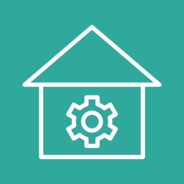 Ayar simgesi soyut arkaplanda izole edildi