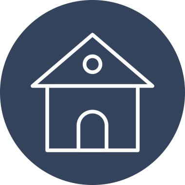 Soyut arkaplanda ev simgesi izole edildi