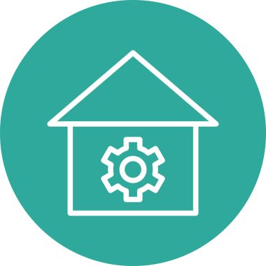 Ayar simgesi soyut arkaplanda izole edildi