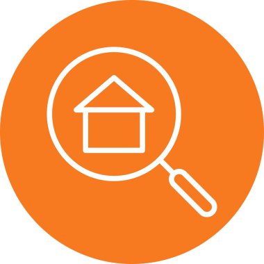 Soyut arkaplanda arama simgesi izole edildi