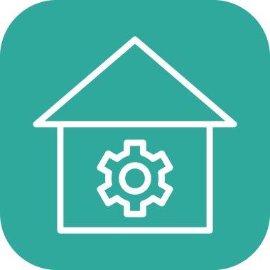 Ayar simgesi soyut arkaplanda izole edildi