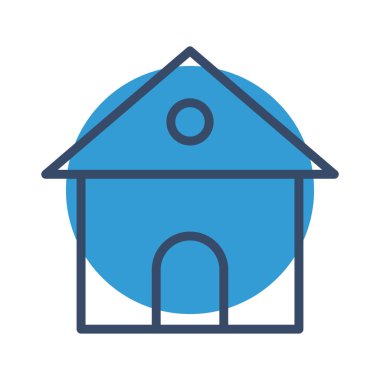 Soyut arkaplanda ev simgesi izole edildi