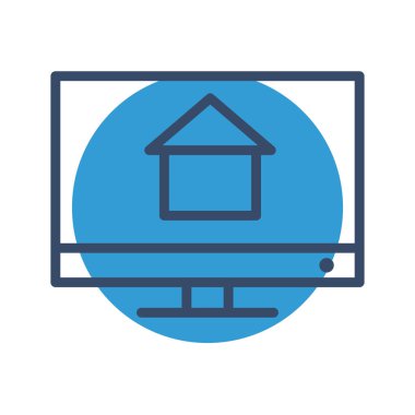 Lcd simgesi soyut arkaplanda izole edildi