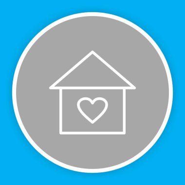 Soyut arkaplanda izole edilmiş favori simge 