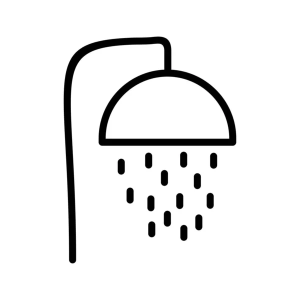 Shower icon isolated on abstract background — 스톡 벡터