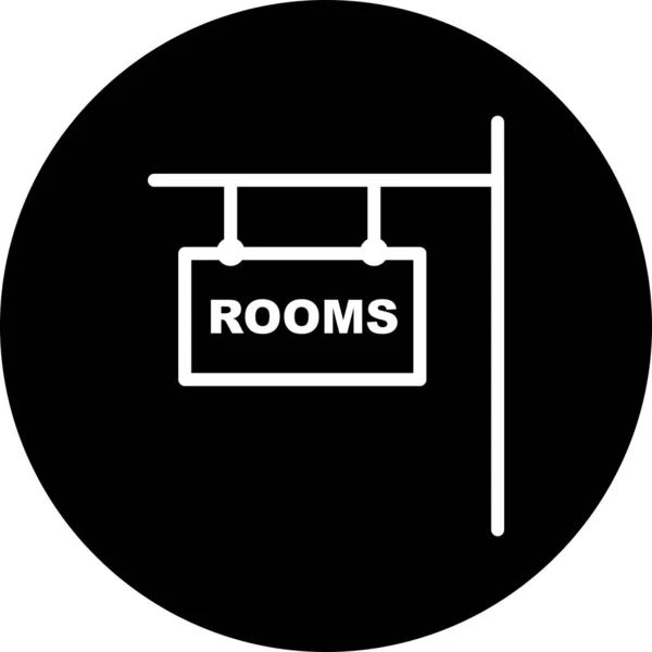 Rooms icon isolated on abstract background — Stock Vector