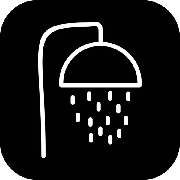 Shower icon isolated on abstract background — 스톡 벡터