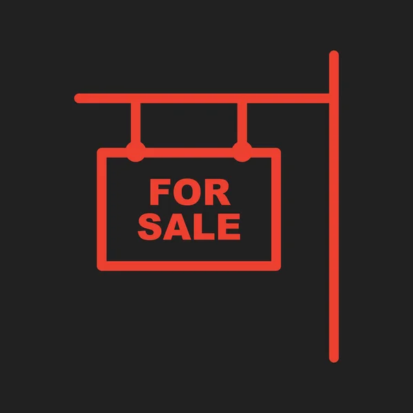 Icona di vendita isolata su sfondo astratto — Vettoriale Stock