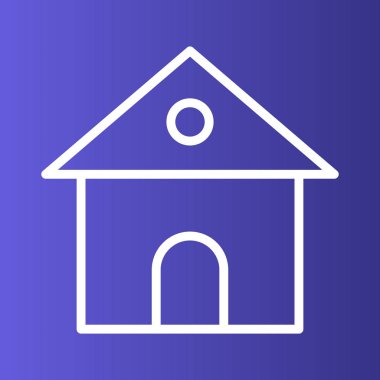 Soyut arkaplanda ev simgesi izole edildi