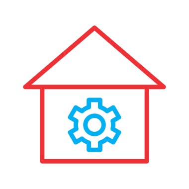 Ayar simgesi soyut arkaplanda izole edildi