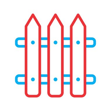 Çit simgesi soyut arkaplanda izole edildi