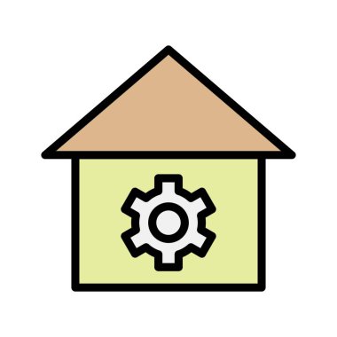 Ayar simgesi soyut arkaplanda izole edildi