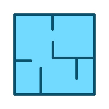  Soyut arkaplanda plan simgesi izole edildi