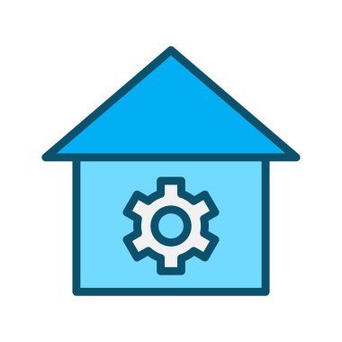 Ayar simgesi soyut arkaplanda izole edildi