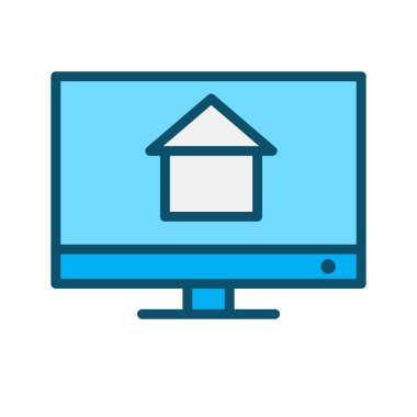 Lcd simgesi soyut arkaplanda izole edildi