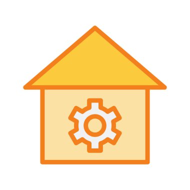 Ayar simgesi soyut arkaplanda izole edildi