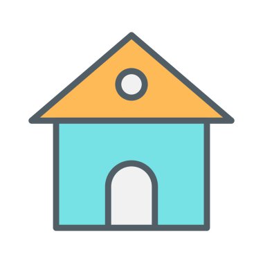 Soyut arkaplanda ev simgesi izole edildi