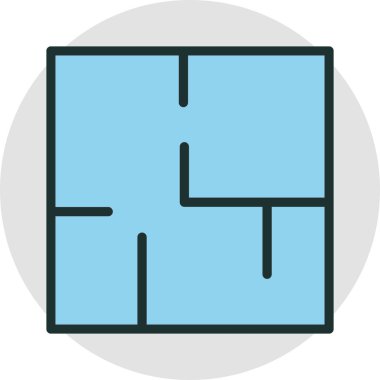  Soyut arkaplanda plan simgesi izole edildi