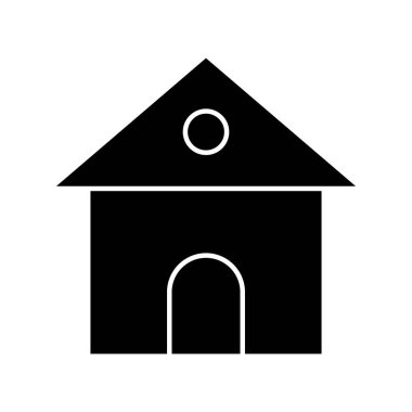 Soyut arkaplanda ev simgesi izole edildi